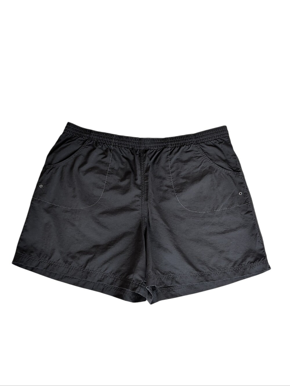 Columbia Sandy River Quick Dry Hiking Shorts XL Black Pockets Stretch Waistband